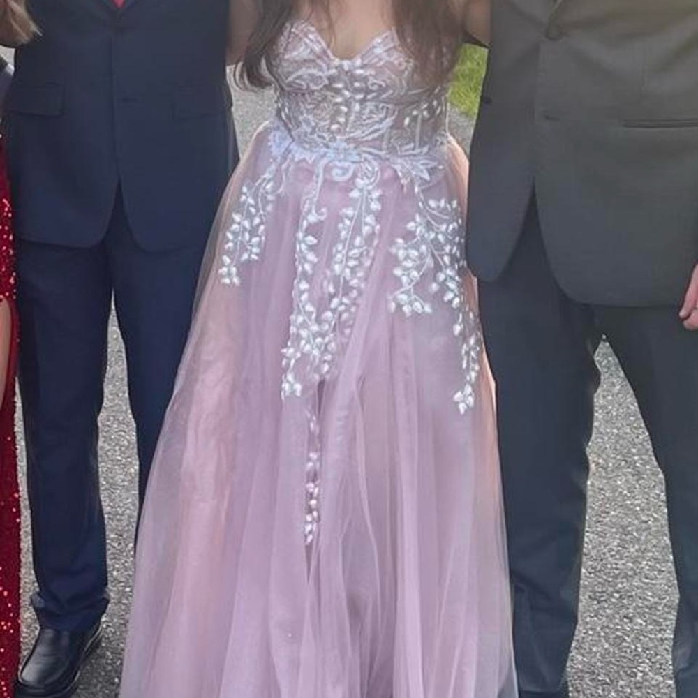 Andrea & Leo Couture Style A1029 Mauve Prom Dress *Altered